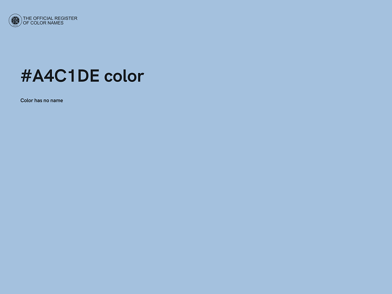 #A4C1DE color image