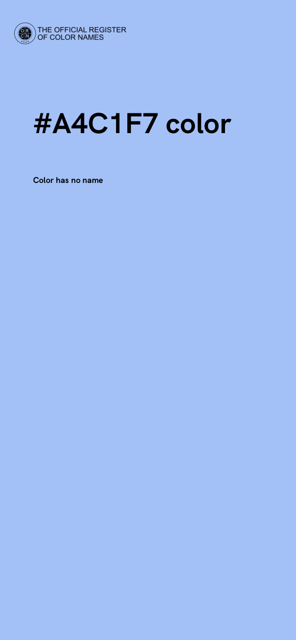 #A4C1F7 color image
