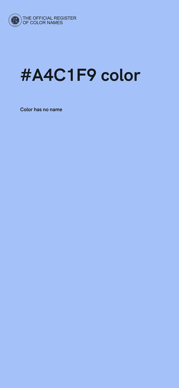 #A4C1F9 color image