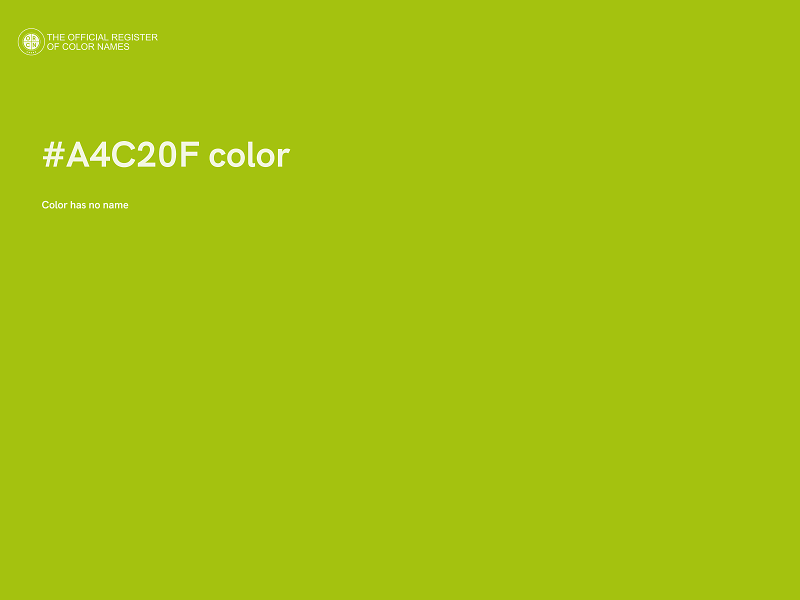 #A4C20F color image