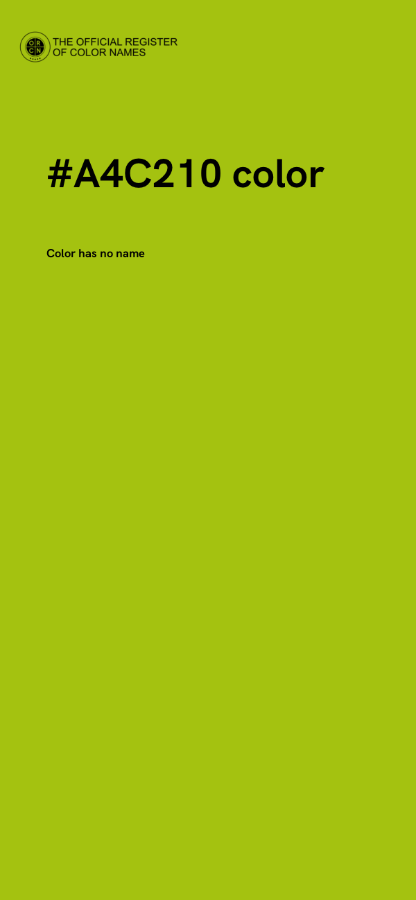 #A4C210 color image