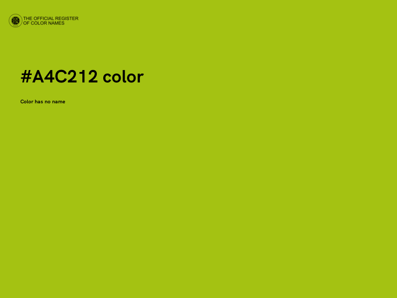 #A4C212 color image