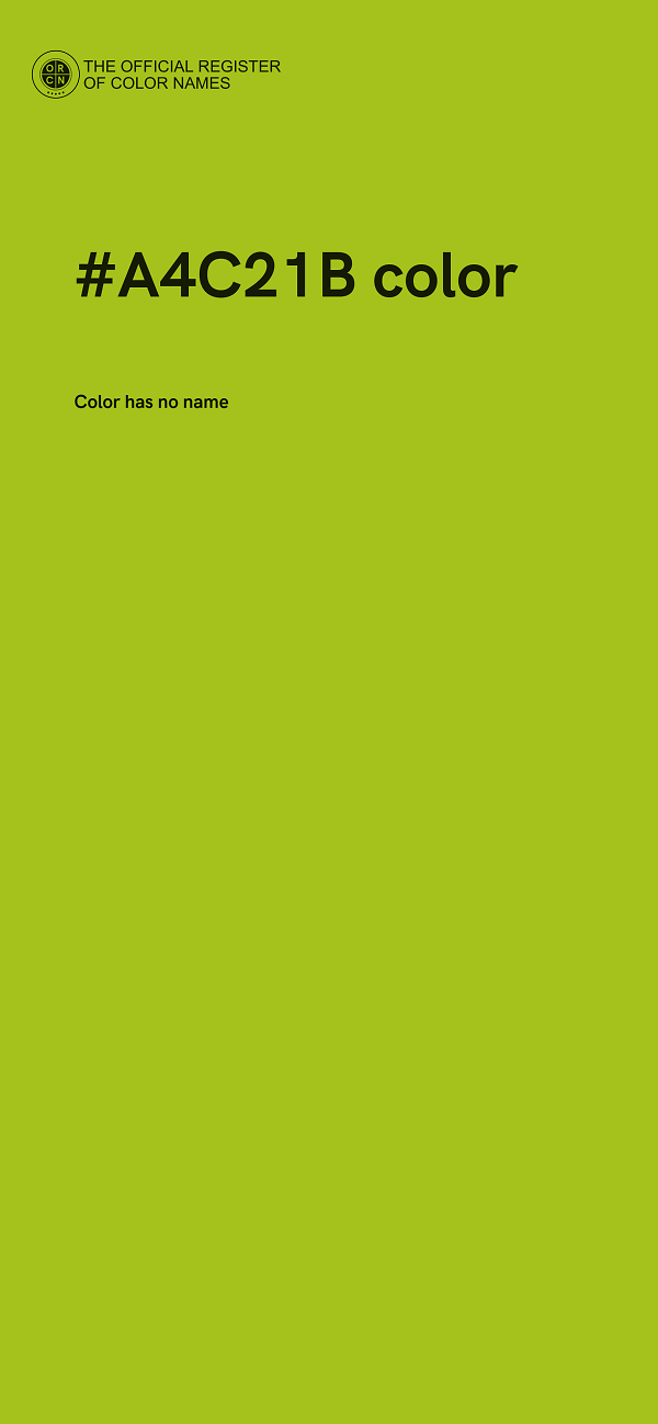 #A4C21B color image