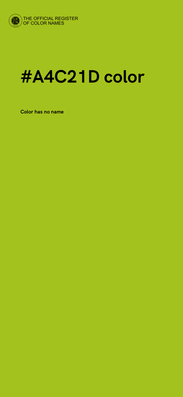 #A4C21D color image