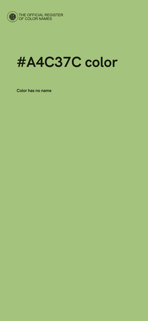 #A4C37C color image