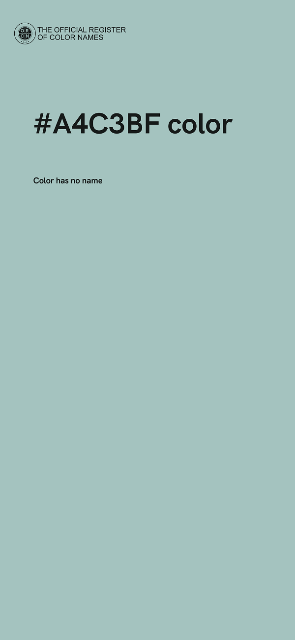 #A4C3BF color image
