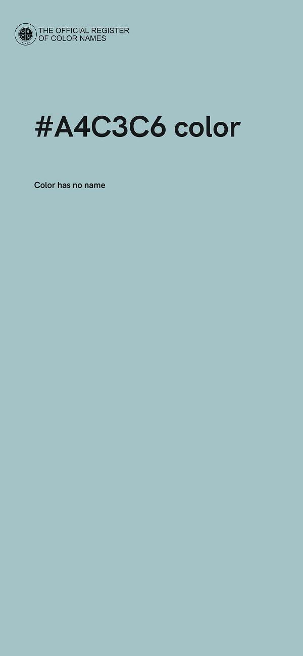 #A4C3C6 color image