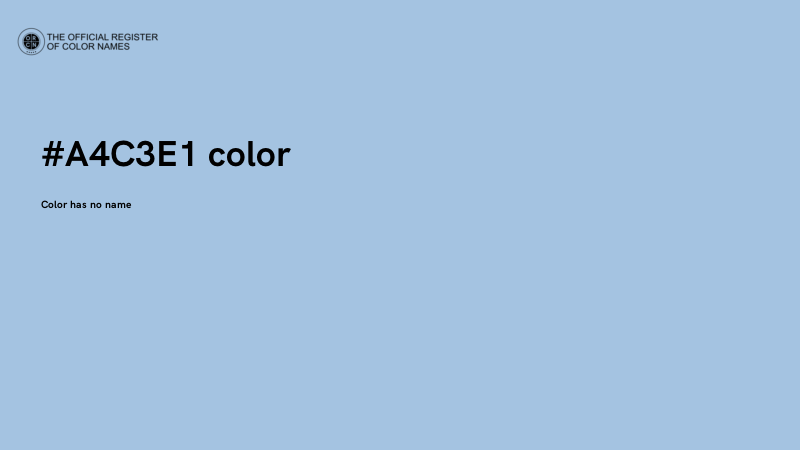 #A4C3E1 color image