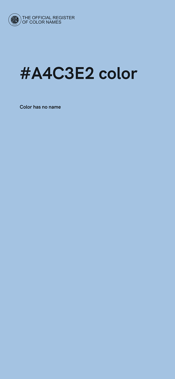 #A4C3E2 color image