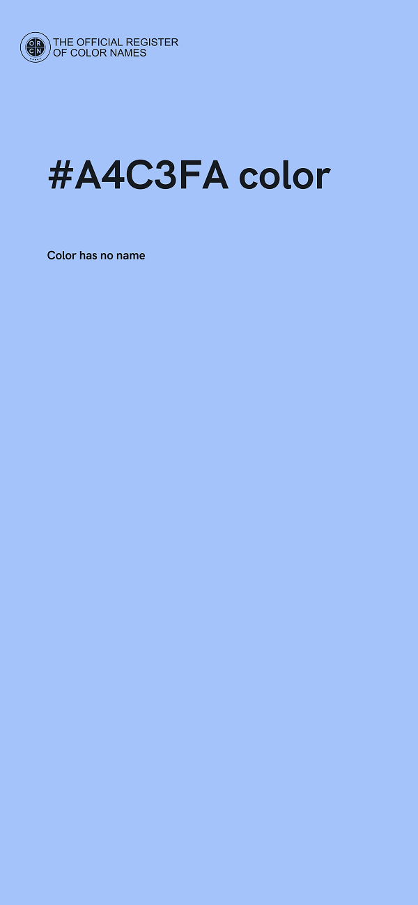 #A4C3FA color image