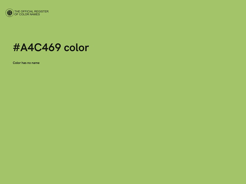 #A4C469 color image