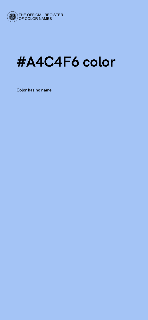 #A4C4F6 color image