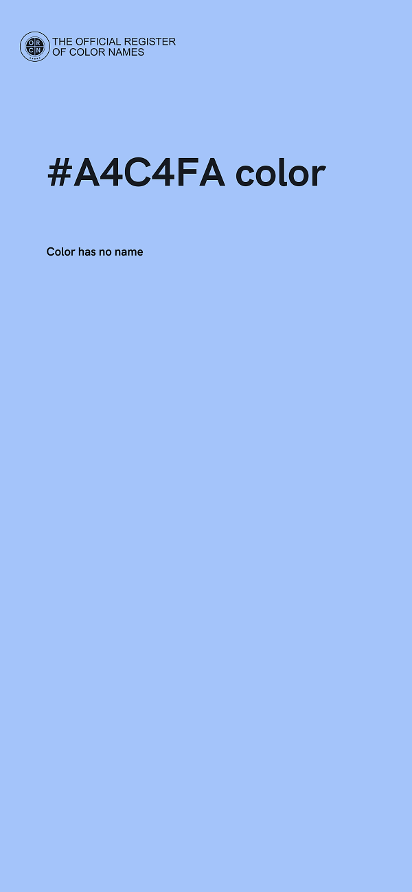 #A4C4FA color image