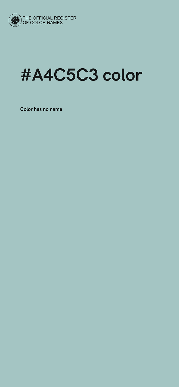 #A4C5C3 color image