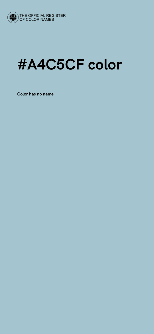 #A4C5CF color image