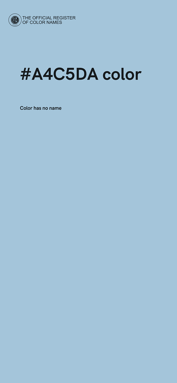 #A4C5DA color image