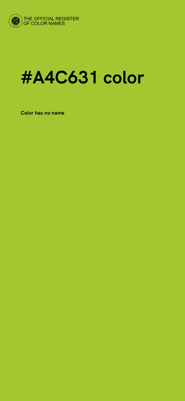#A4C631 color image