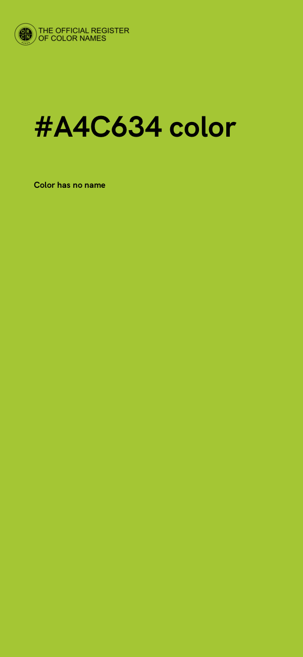 #A4C634 color image