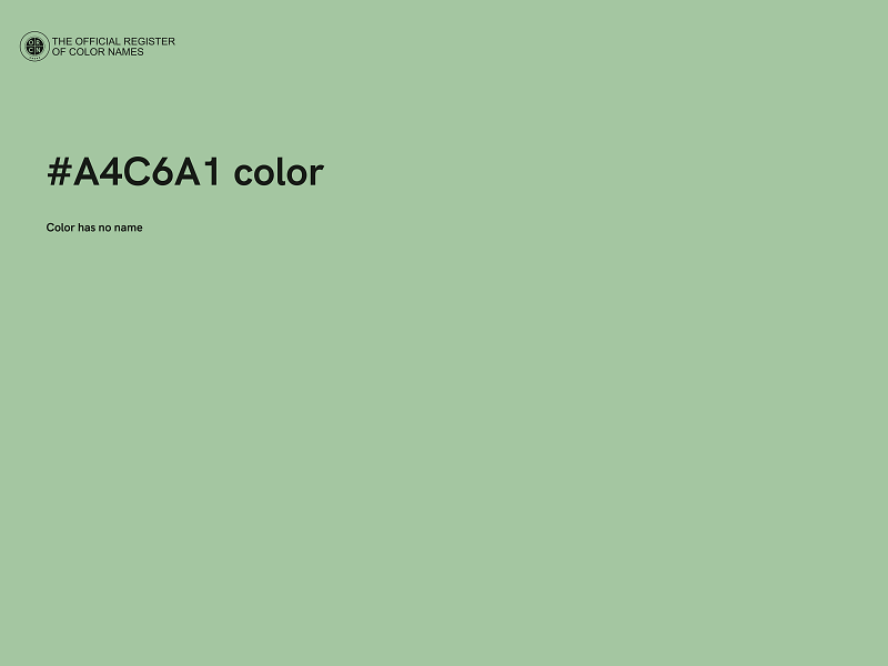 #A4C6A1 color image