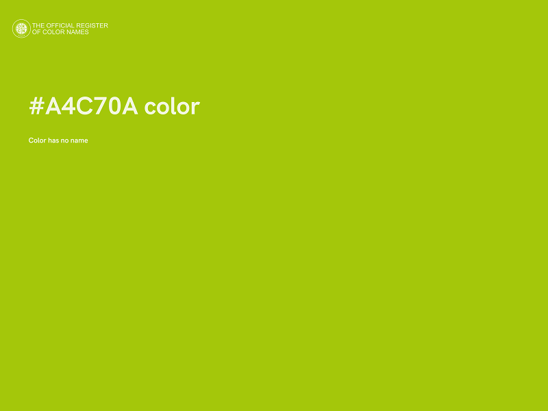 #A4C70A color image