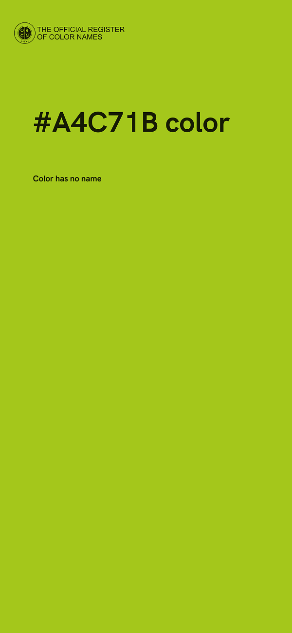 #A4C71B color image