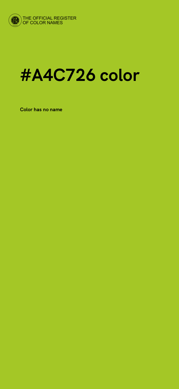 #A4C726 color image