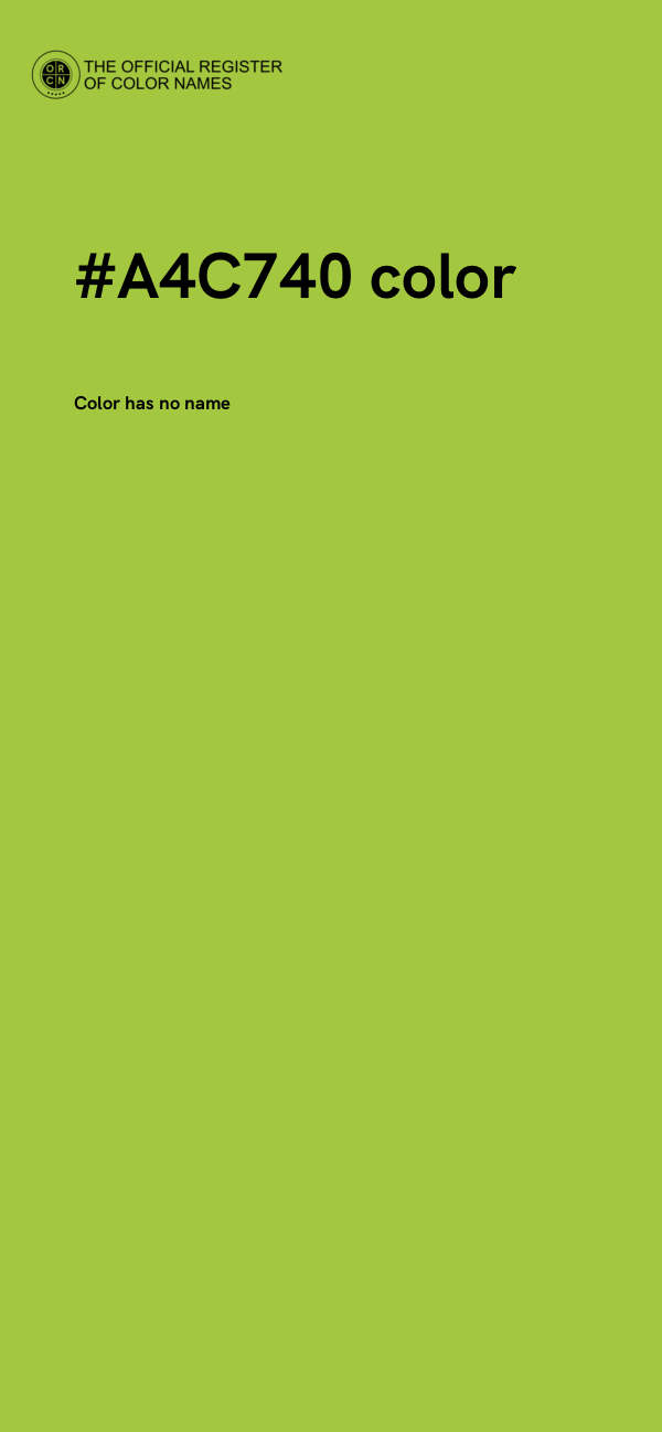 #A4C740 color image