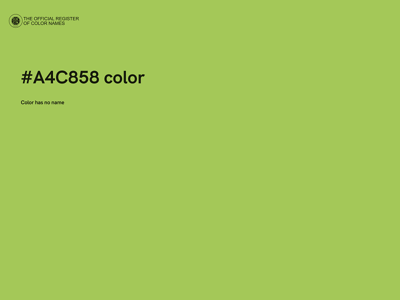 #A4C858 color image