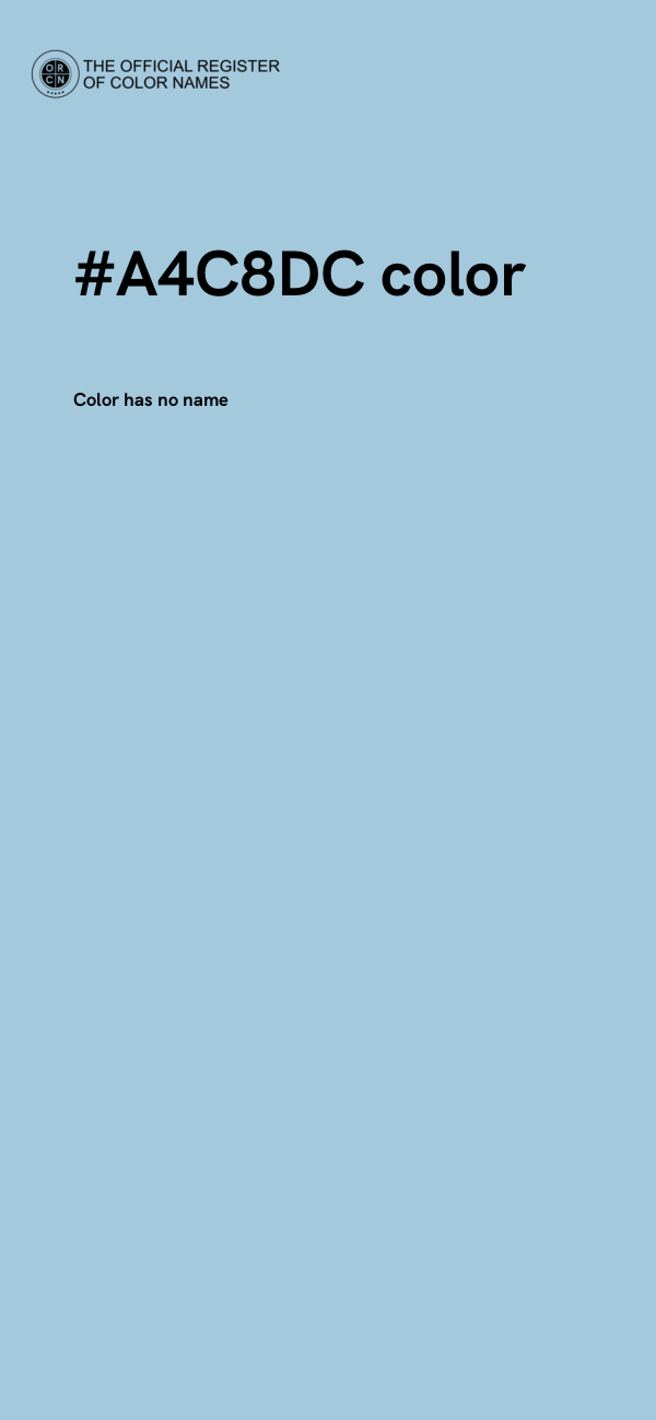 #A4C8DC color image