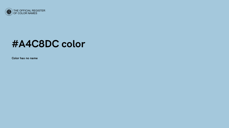 #A4C8DC color image