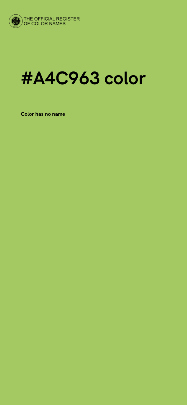 #A4C963 color image