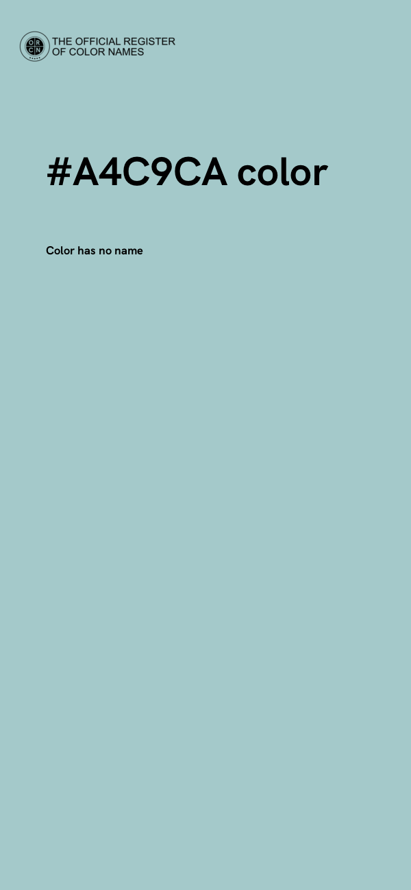 #A4C9CA color image