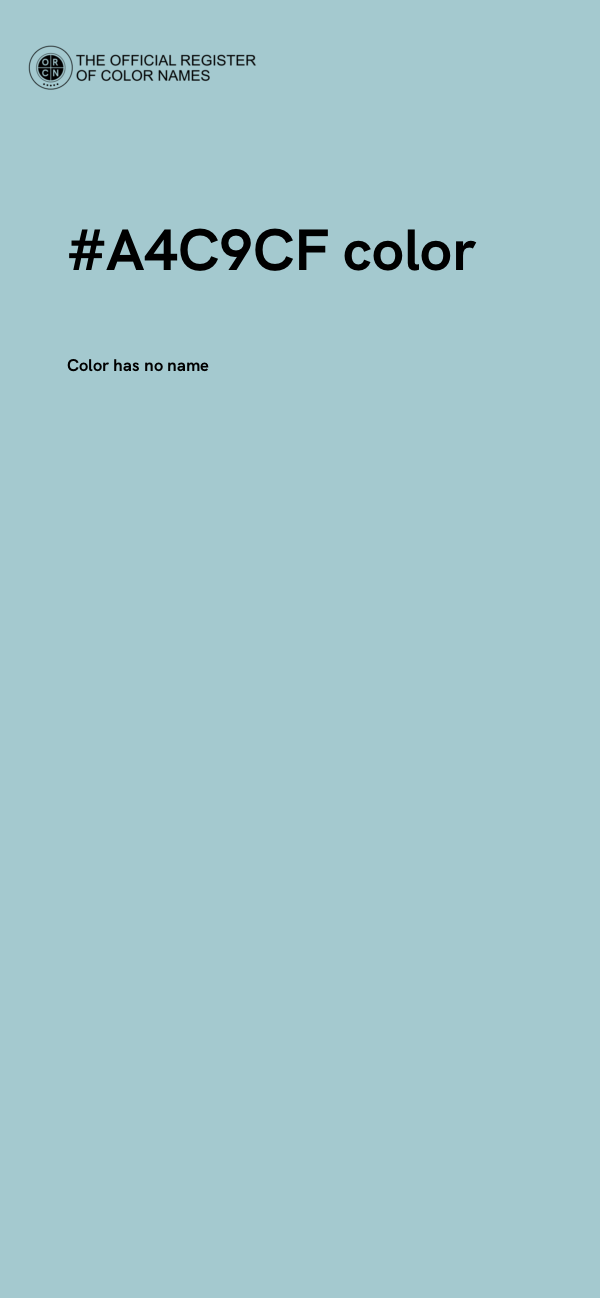 #A4C9CF color image
