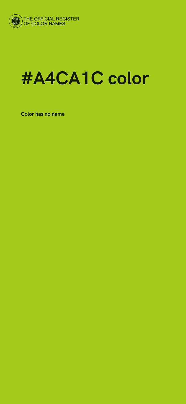 #A4CA1C color image