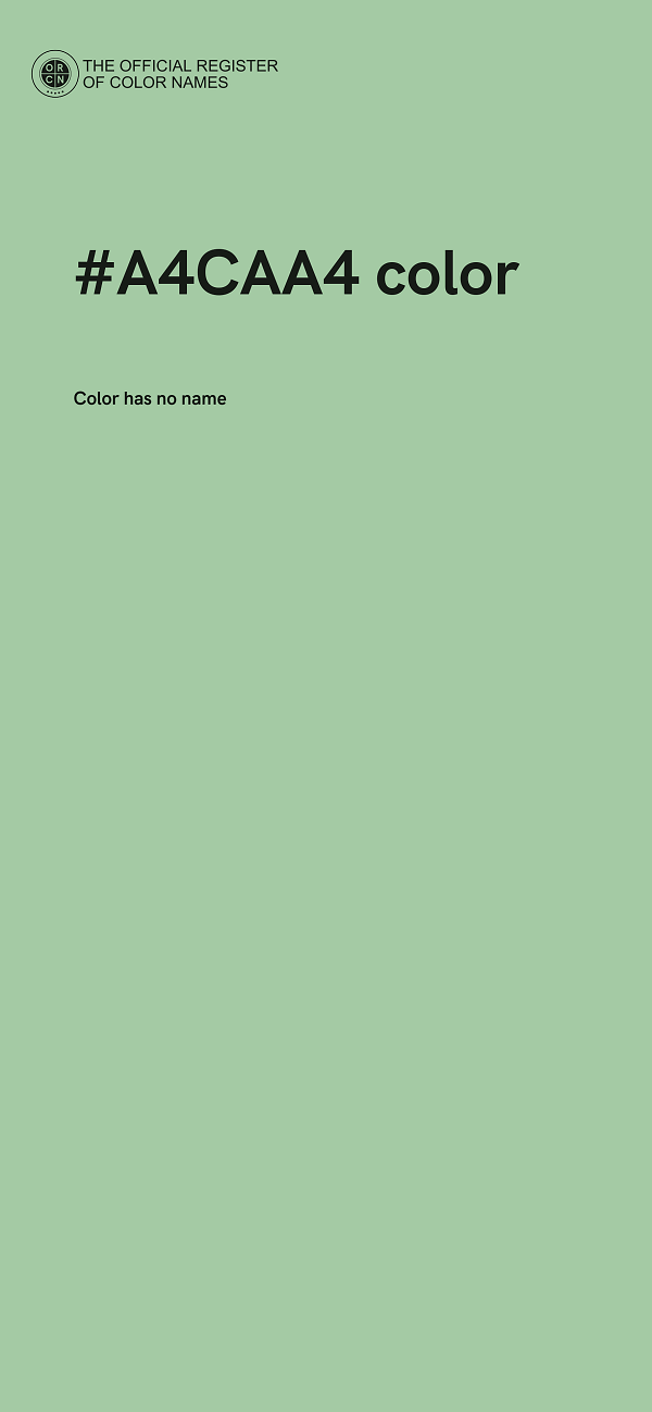 #A4CAA4 color image