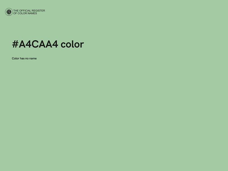 #A4CAA4 color image