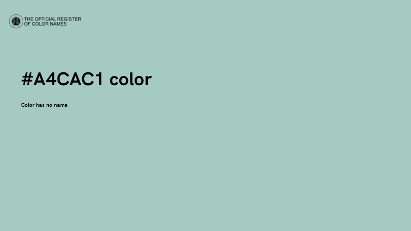 #A4CAC1 color image