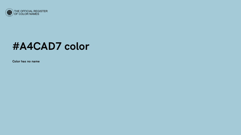 #A4CAD7 color image