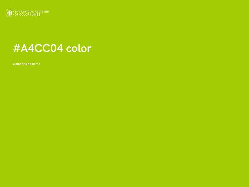 #A4CC04 color image