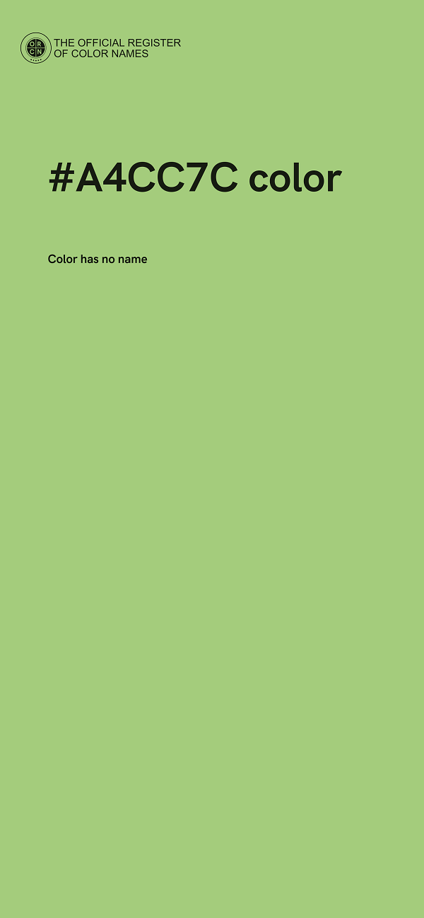 #A4CC7C color image
