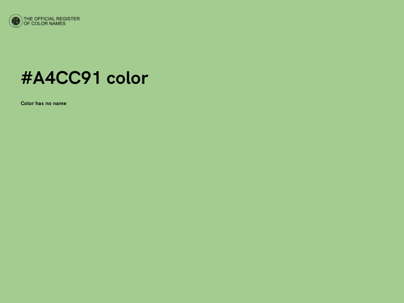 #A4CC91 color image