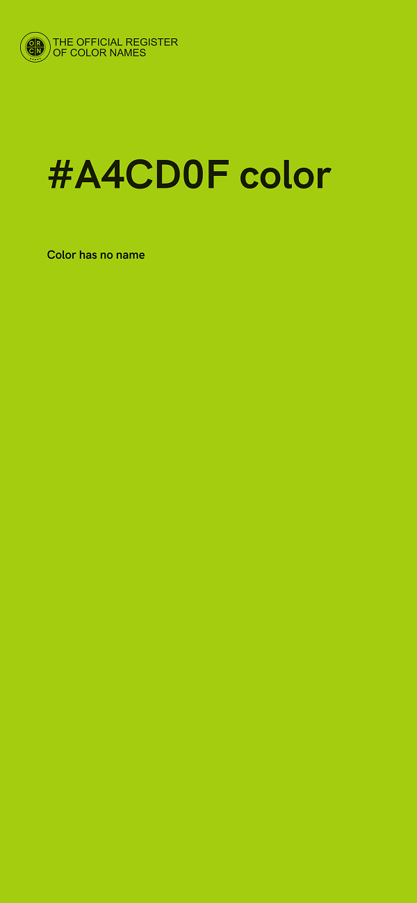 #A4CD0F color image