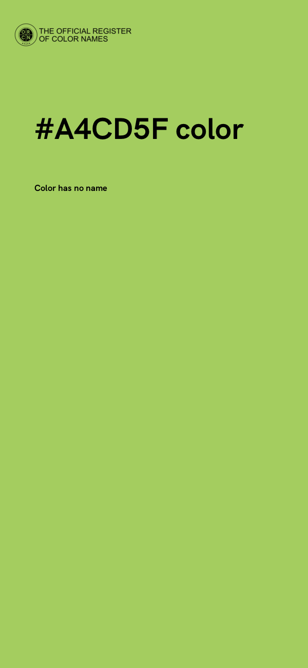 #A4CD5F color image