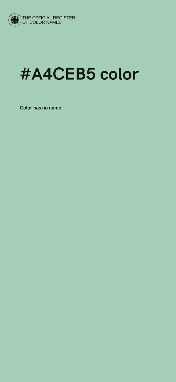 #A4CEB5 color image