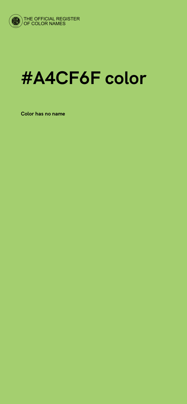 #A4CF6F color image