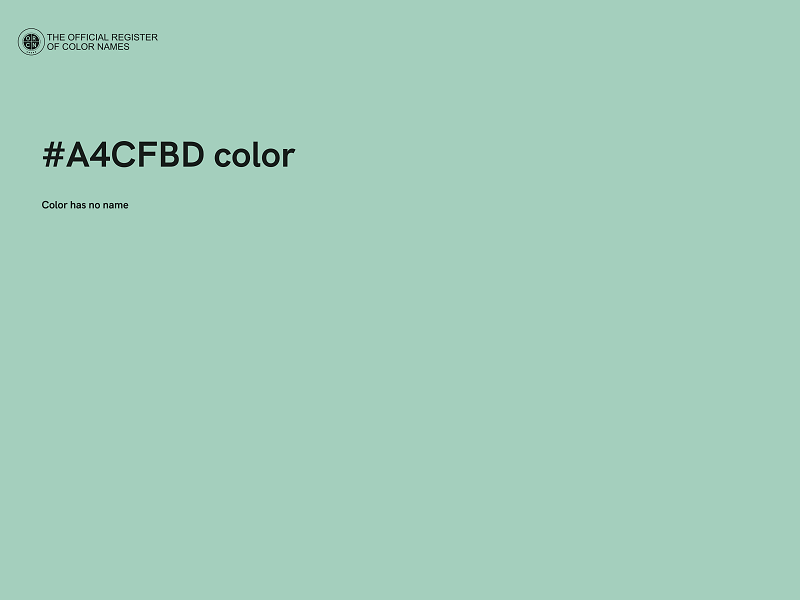 #A4CFBD color image