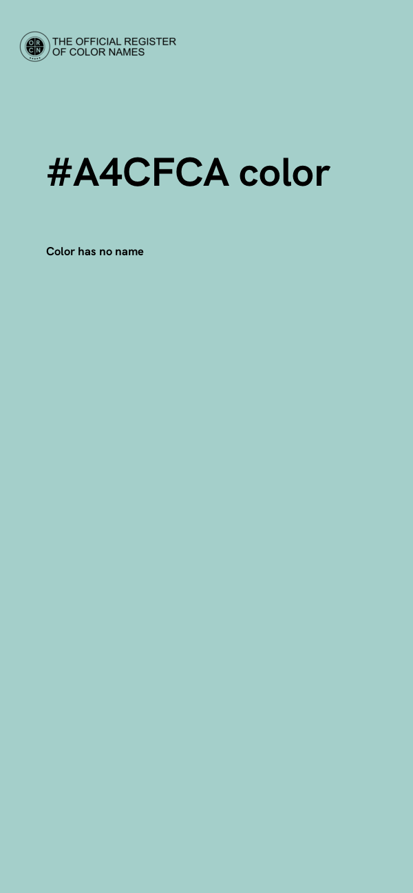 #A4CFCA color image