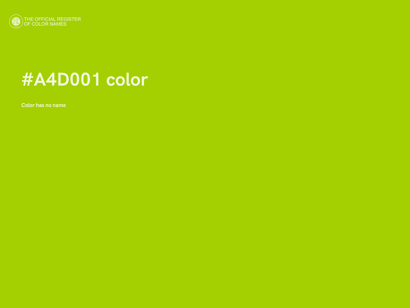 #A4D001 color image