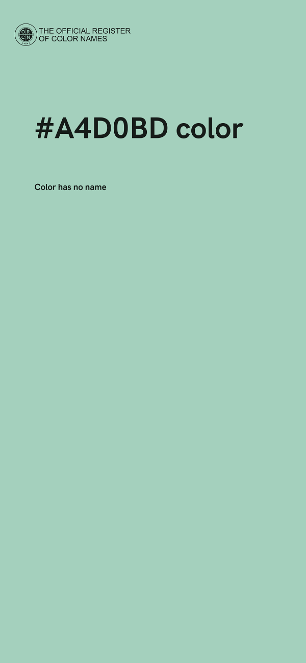 #A4D0BD color image