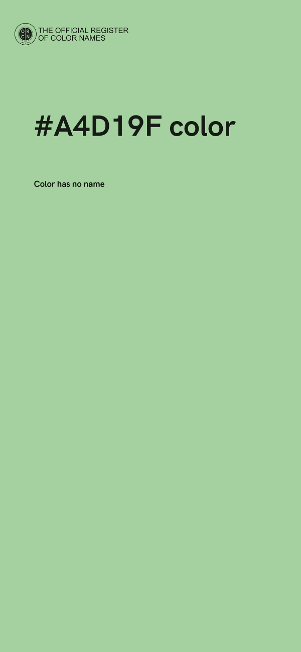 #A4D19F color image